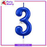 Number Candles Blue For Birthday, Anniversary Cake Decoration and Celebration