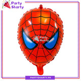 Blue Eyes Spiderman Head Shaped Foil Balloon for Theme Decoration and Celebration