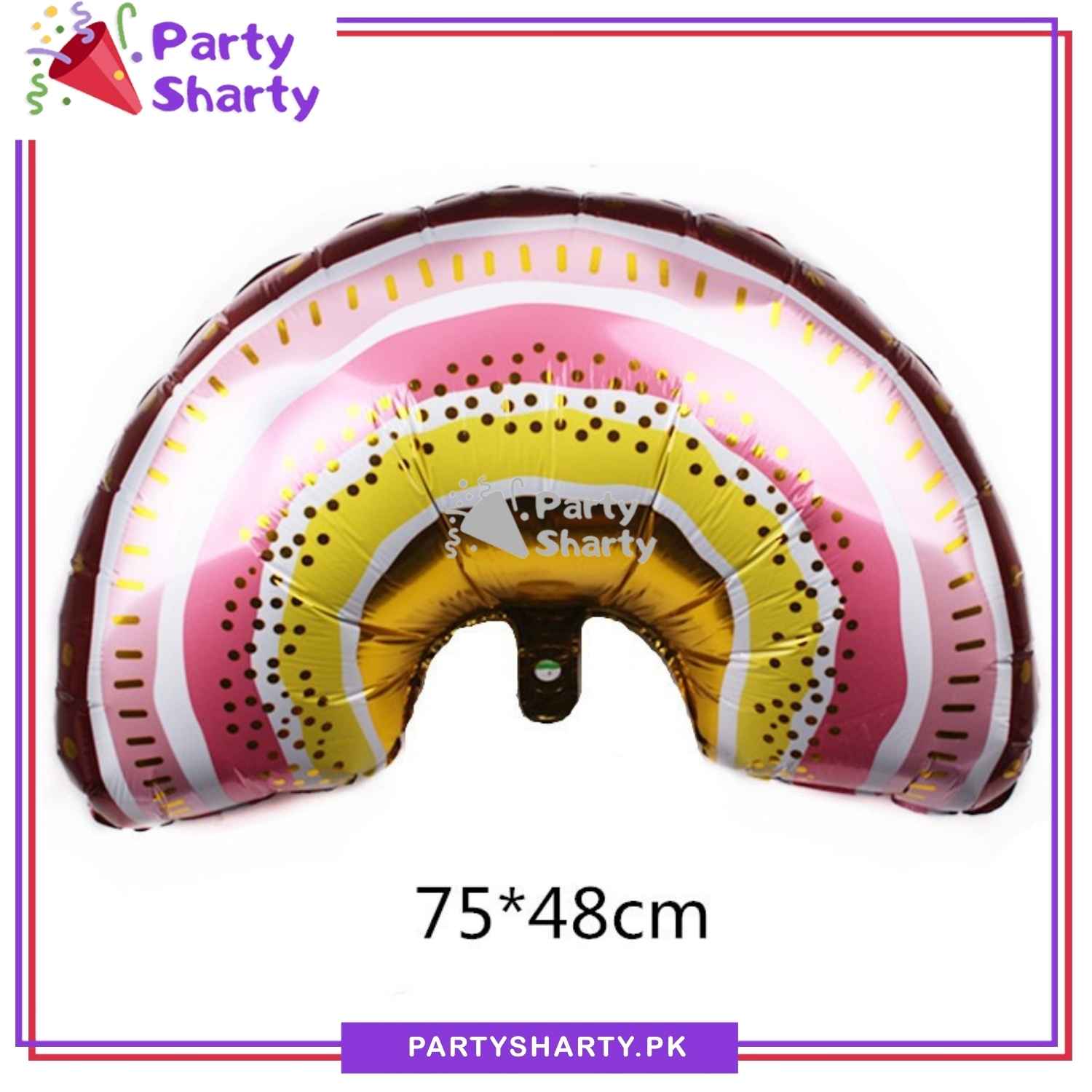 Boho Rainbow Shaped Foil Balloon For Theme Decoration and Celebrations