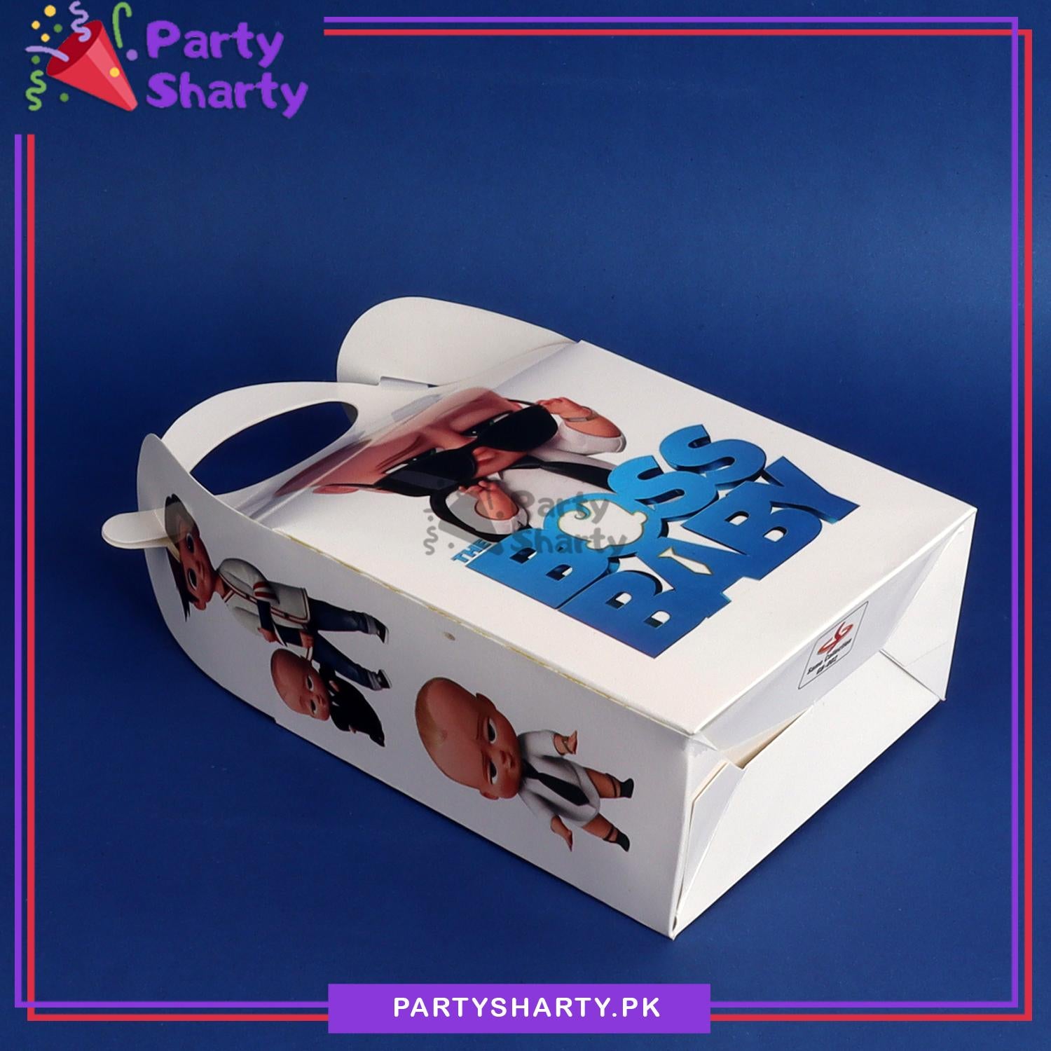 Boss Baby Theme Goody Boxes Pack of 6 For Theme Birthday Decoration and Celebration