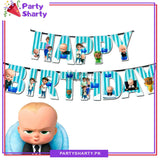 13pcs Boss Baby Theme Happy Birthday Banner For Boss Baby theme Birthday Decoration and Celebration