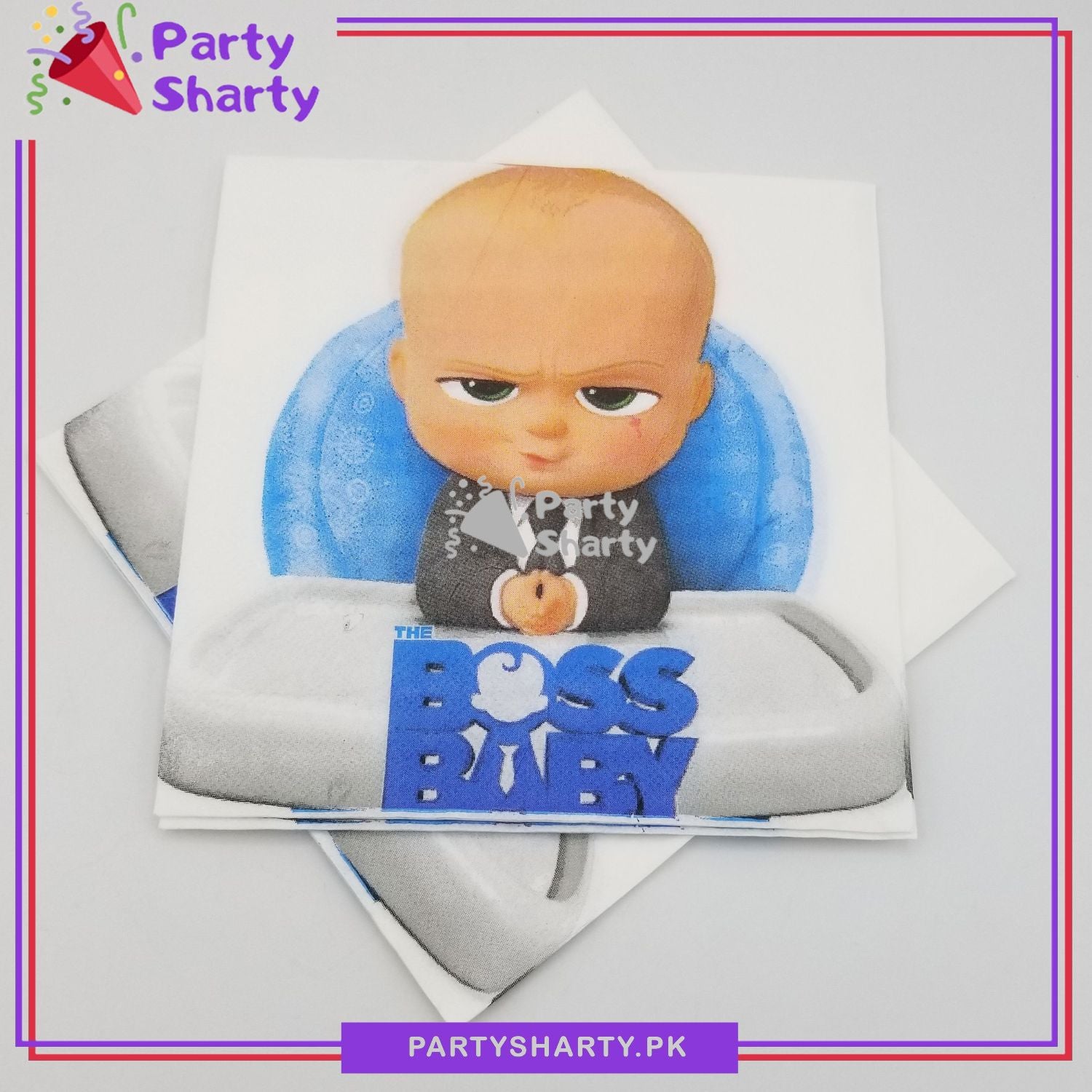 Boss Baby Paper Napkins For Boss Baby Birthday Theme Party and Decoration