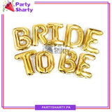 Bride to Be Foil Balloons Banner for Bridal Shower Decoration & Celebration