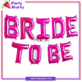 Bride to Be Foil Balloons Banner for Bridal Shower Decoration & Celebration