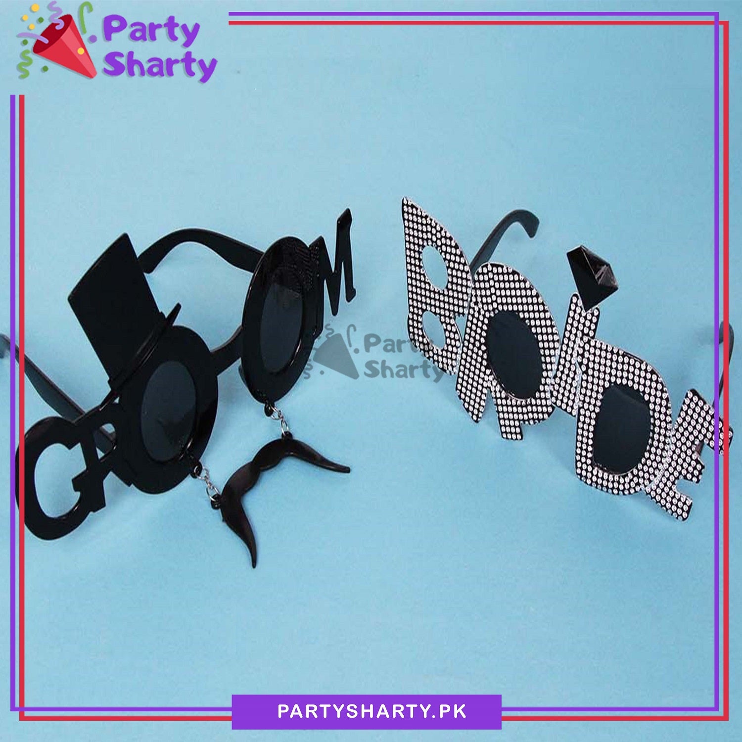 Bride And Groom Sunglasses For Wedding / Bridal Shower Glasses For Wedding Photoshoot