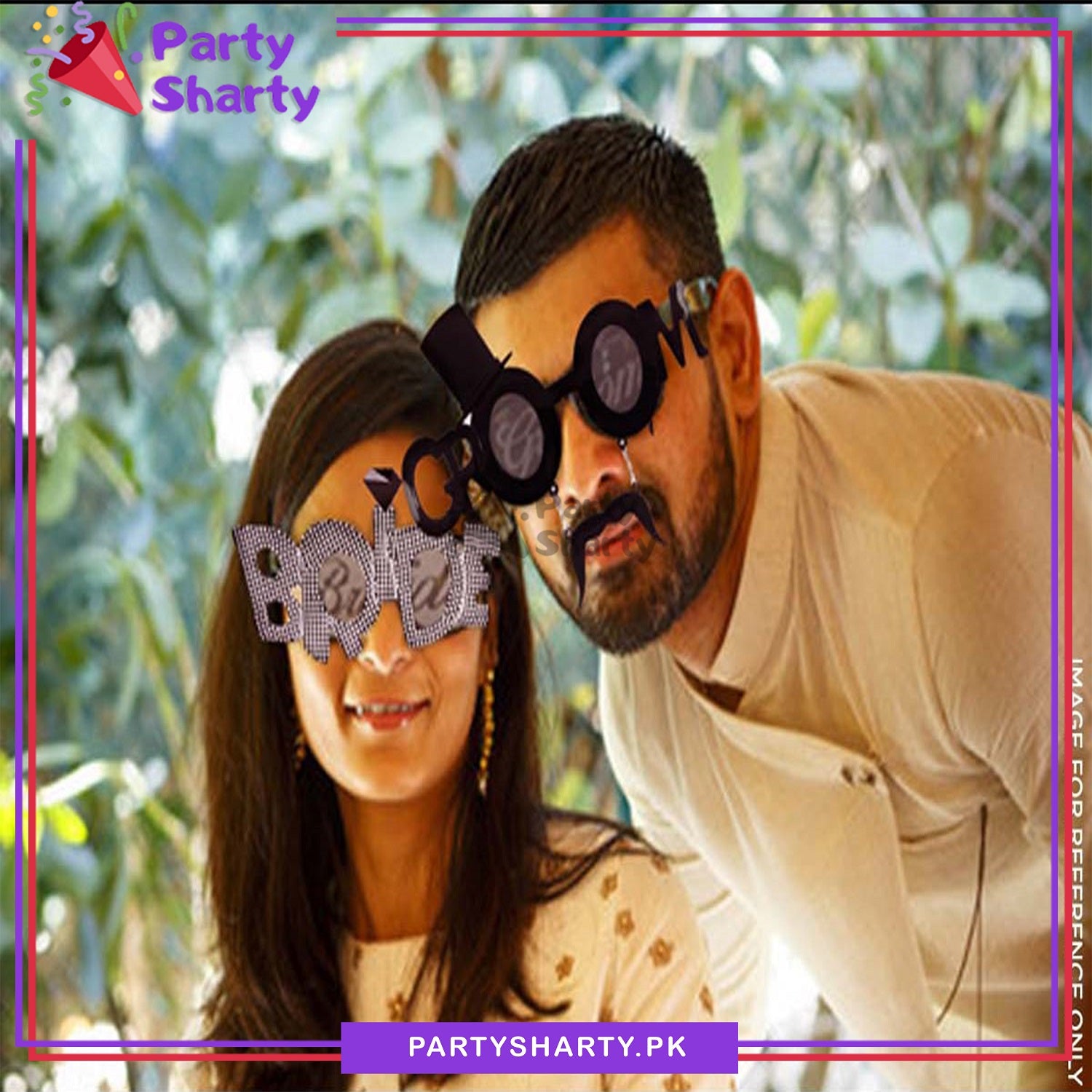 Bride And Groom Sunglasses For Wedding / Bridal Shower Glasses For Wedding Photoshoot