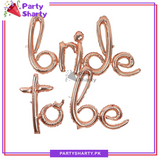 Bride to Be Foil Scripted Balloon Banner for Bridal Shower Party Decoration and Celebration