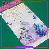 Purple Butterfly Theme Table Cover for Butterfly Theme Based Party Decoration