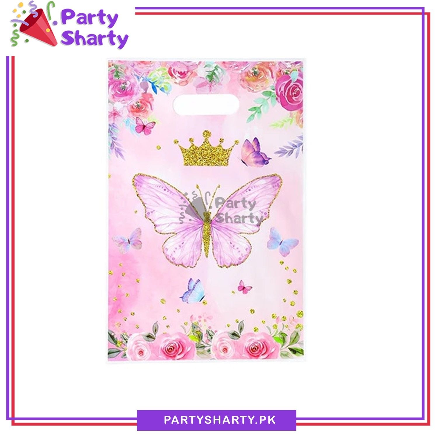 Butterfly Theme Goody Bags Pack of 10 For Butterfly Theme Party Gift Favor Bags