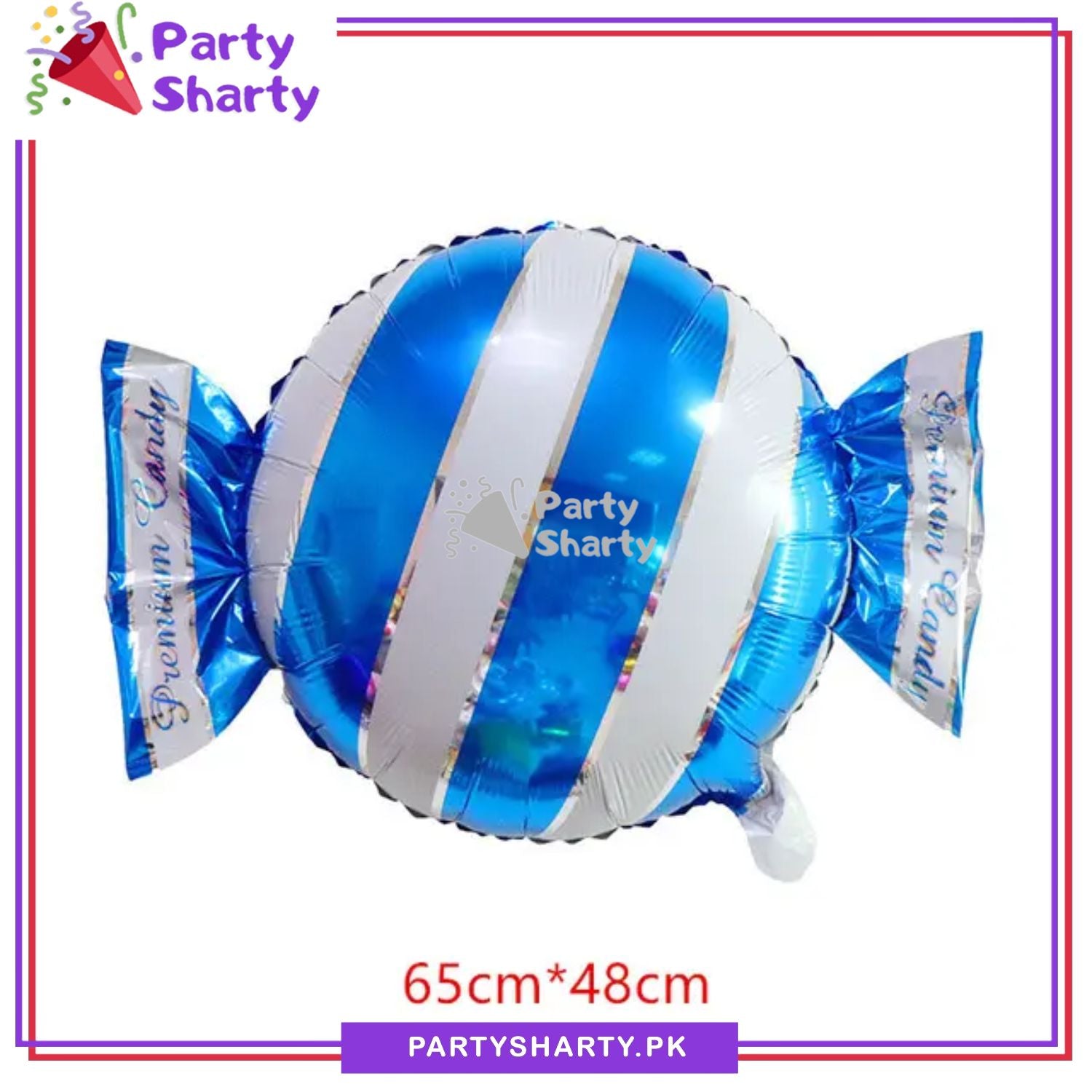 Premium Candy / Toffee Shaped Foil Balloon for Candyland Theme Birthday Celebration and Decoration