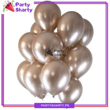 Metallic Chrome Balloons (Pack of 10) For Birthday, Wedding, Anniversary, Baby Shower Party Decoration