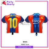 Champion T-shirt Shaped Foil Balloon For Foot Ball Theme Party Decoration and Celebrations