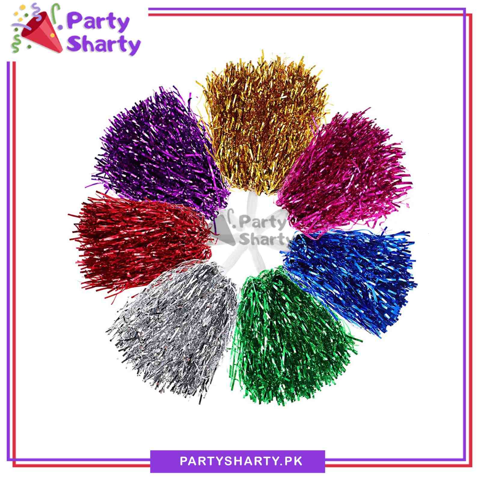 Cheering Pom Pom Pair Set For Party Celebration