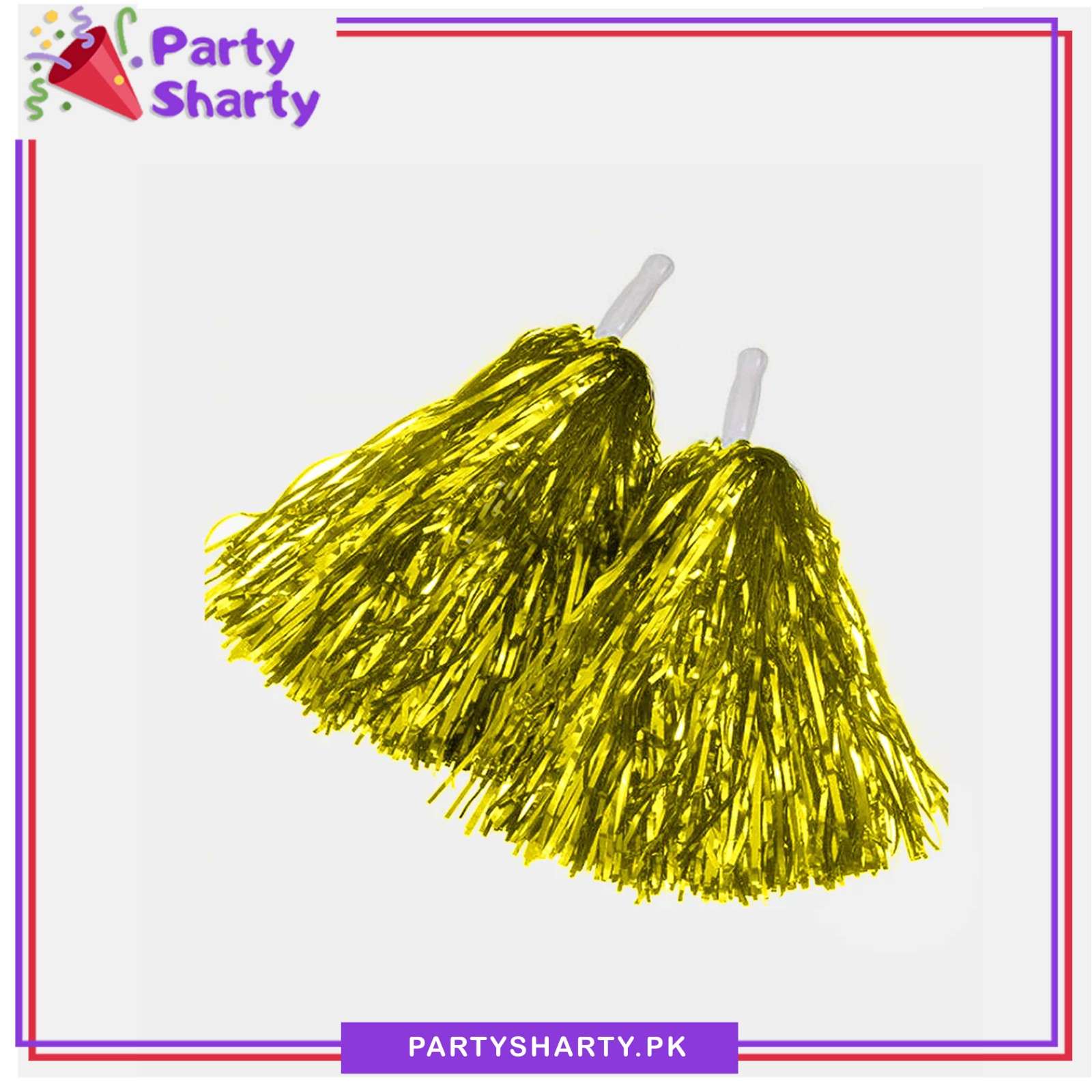 Cheering Pom Pom Pair Set For Party Celebration