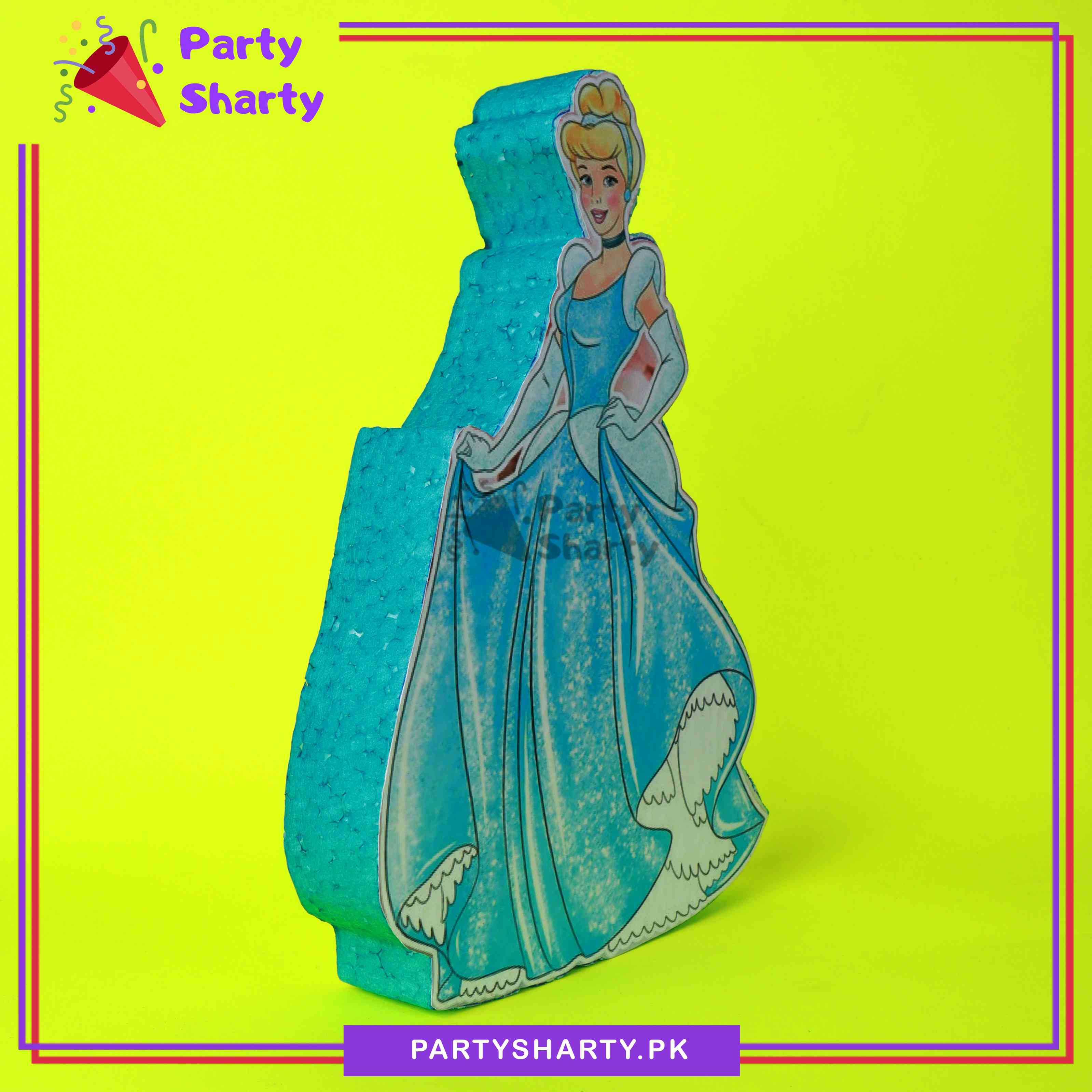 Cinderella Character Thermocol Standee For Princess Theme Based Birthday Celebration and Party Decoration