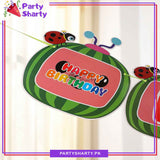 14pcs Cocomelon Theme Happy Birthday Banner For Cocomelon theme Birthday Decoration and Celebration