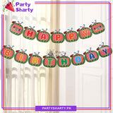 14pcs Cocomelon Theme Happy Birthday Banner For Cocomelon theme Birthday Decoration and Celebration