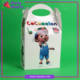 D-2 Cocomelon Theme Goody Boxes Pack of 6 For Theme Birthday Decoration and Celebration