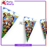 Cocomelon Party Flags Pack of 10 For Cocomelon Birthday Theme Decoration