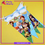 Cocomelon Party Flags Pack of 10 For Cocomelon Birthday Theme Decoration
