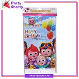 Cocomelon Theme Table Cover For Birthday Party and Decoration