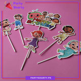 Cocomelon Theme Cake Topper Set of 6 for Cocomelon Theme Birthday Decoration and Celebration