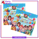 Cocomelon Theme Paper Napkins For Unicorn Birthday Theme Party and Decoration