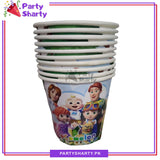 D-2 Cocomelon Birthday Party Paper Cups / Glass For Themed Cake Paper Dessert Party Supplies and Decorations