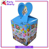 D3 Cocomelon Theme Goody Boxes (Pack of 10 Favor Boxes) For Birthday Party and Decoration