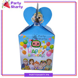 D3 Cocomelon Theme Goody Boxes (Pack of 10 Favor Boxes) For Birthday Party and Decoration