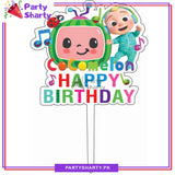 Cocomelon Theme Acrylic Cake Topper For Cocomelon Birthday Theme Party and Decoration