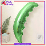 Coconut Palm Leave Foil Balloon For Jungle & Dino Theme Decoration & Celebration