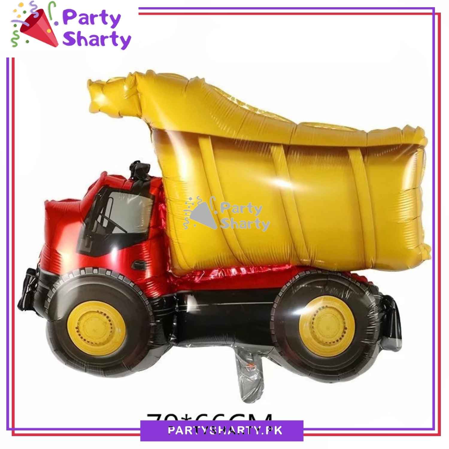 Construction Truck Foil Balloon For Construction Theme Birthday Party and Decoration