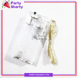 Copper Wire Battery Operated Still Fairy Lights - Battery Operated 7 Feet Length Warm Color For Party Decoration
