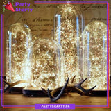 Copper Wire Battery Operated Still Fairy Lights - Battery Operated 7 Feet Length Warm Color For Party Decoration