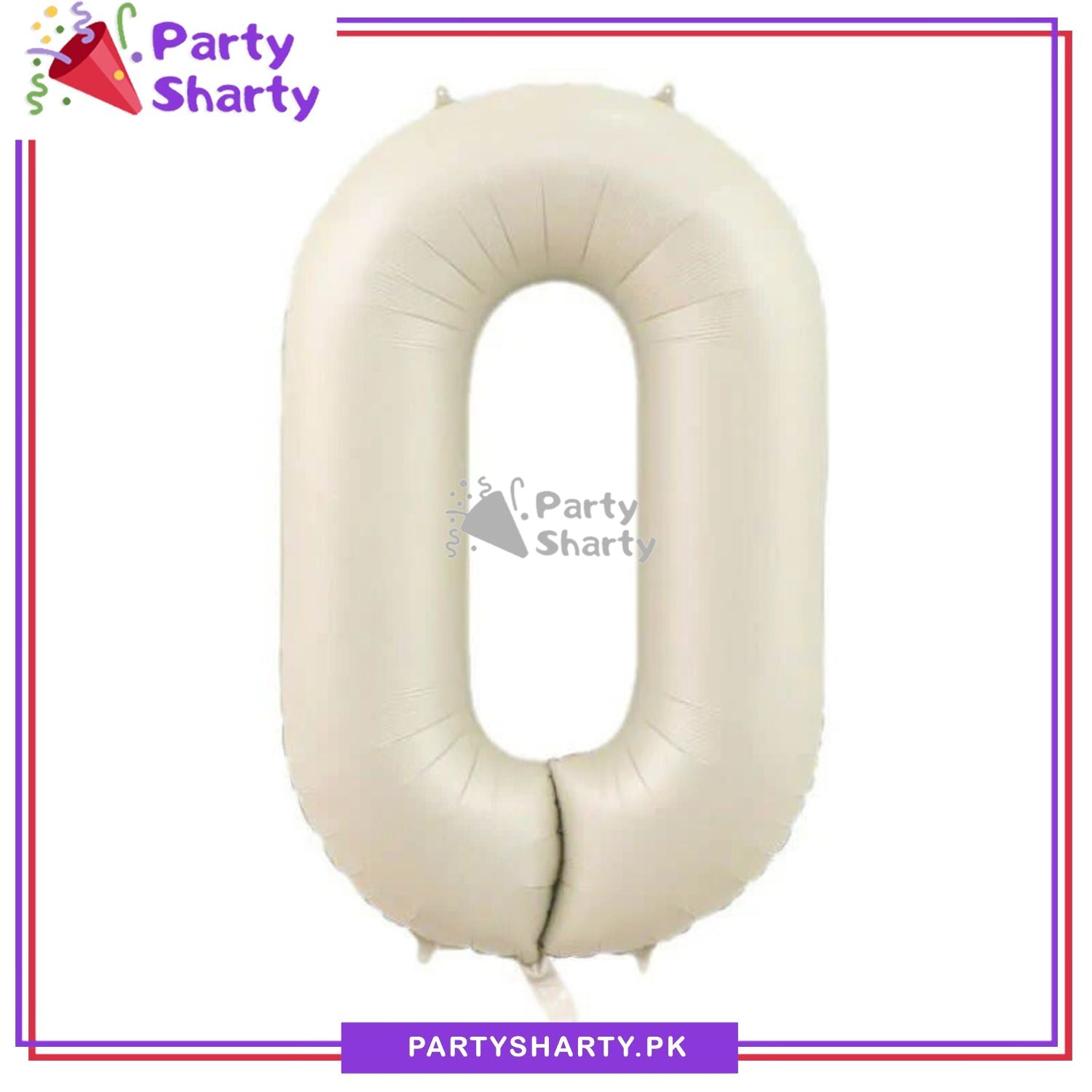 Cream Number Foil Balloon - Jumbo Size (40 inches) for Birthday / Anniversary Party Decoration and Celebration