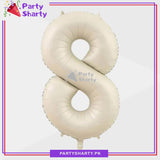 Cream Number Foil Balloon - Jumbo Size (40 inches) for Birthday / Anniversary Party Decoration and Celebration