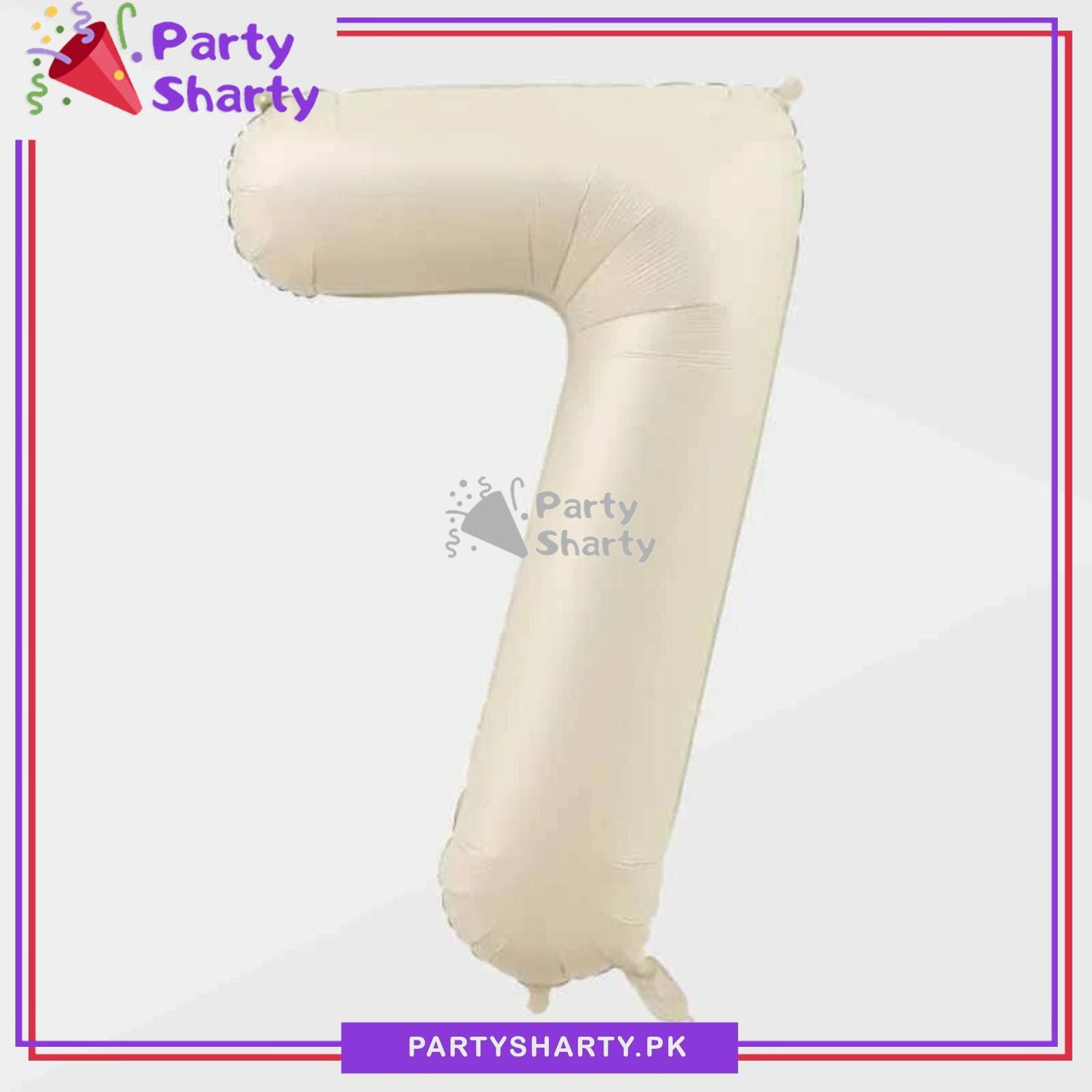 Cream Number Foil Balloon - Jumbo Size (40 inches) for Birthday / Anniversary Party Decoration and Celebration