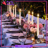Pack of 2 Creative Artificial LED Long Pole Flameless Electronic Candle Light (Battery Powered Candles)