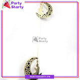 Crescent with Praying Guy Shaped Ramadan Kareem Bunting for Ramadan Mubarak & Iftar Party Decoration And Celebration