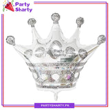 Jumbo Size Crown Foil Balloon (100x90cms) For Royal / Prince / Princess Birthday Celebration