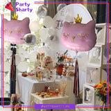 Pink Crown Cat Foil Balloons For Theme Party Decoration and Celebration