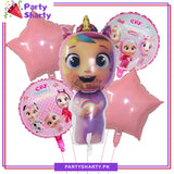 5pcs/set Cry Babies Foil Balloons For Theme Party Decoration and Celebration