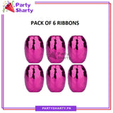Curly Ribbon for Balloons Pack of 6 for Party and Gift Decoration