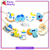 Cute Baby Girl /  Boy Icon Hangings Card Banner for Welcome Baby Party Decoration and Celebration