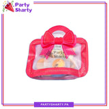 Cute Bow Printed Plastic Ziplock Seal Goody Bag For Birthday Giveaways