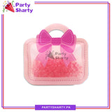 Cute Bow Printed Plastic Ziplock Seal Goody Bag For Birthday Giveaways