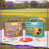 Cute Colorful Radio Printed With Handle Plastic Ziplock Seal Goody Bag For Birthday Giveaways