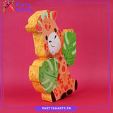 Cute Giraffe Character Thermocol Standee For Jungle / Safari Theme Based Birthday Celebration and Party Decoration