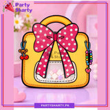 Cute Polka Dot Bow Printed Plastic Ziplock Seal Goody Bag For Birthday Giveaways